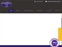 Tablet Screenshot of chambersengineering.ie